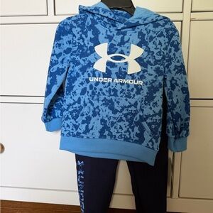 Under Armour Kids Blue Patterned Hoodie